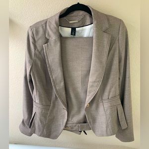 White House Black Market gray pantsuit set size 12